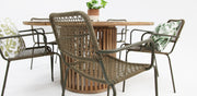 Carella Bahamas 7pc Dining Setting - Olive